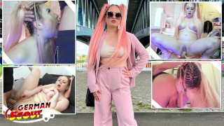 GERMAN SCOUT - Pink Hair Curvy Teen Maria Gail with Saggy Tits at Rough Anal Sex Casting - Video Porno Gratuite HD | X-Casting