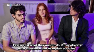 First Porn Casting and Interview degenerates into a Dirty Threesome - 2 Guys 1 Girls FMM - Video Porno Gratuite HD | X-Casting